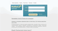 Desktop Screenshot of horecapartner.hu
